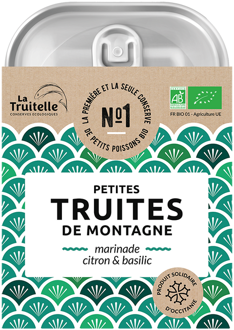 Truites de montagne marinade citron et basilic